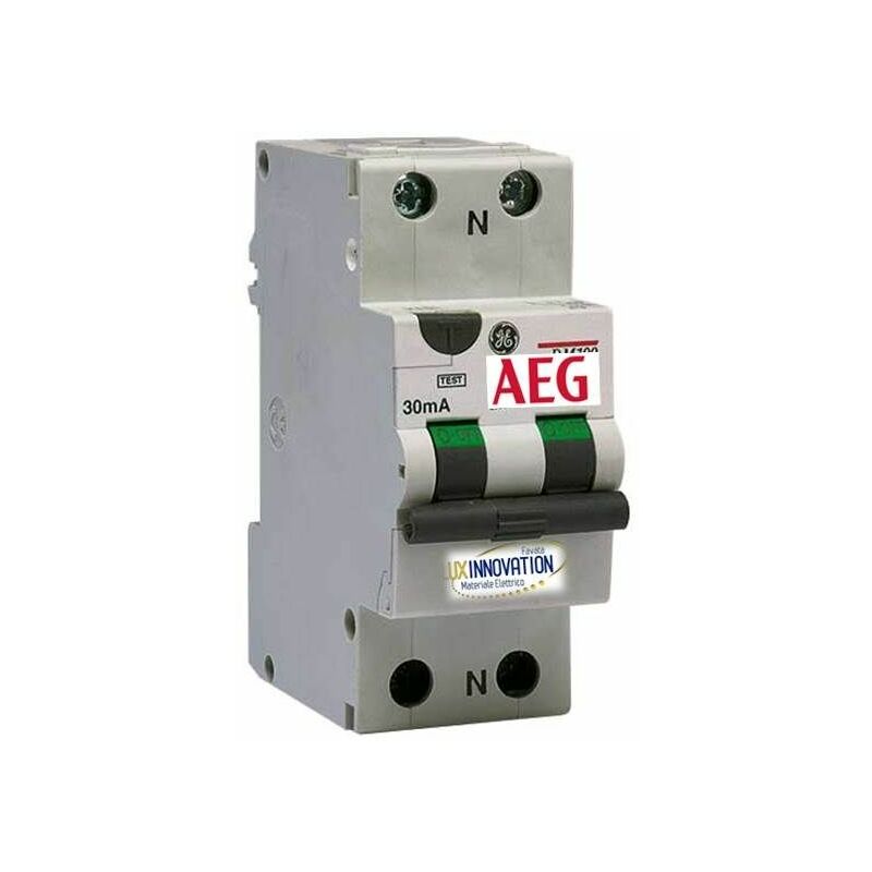 INTERRUTTORE MAGNETOTERMICO 1P+N C DIN 1 MODULO 4,5KA 16A 230V AEG