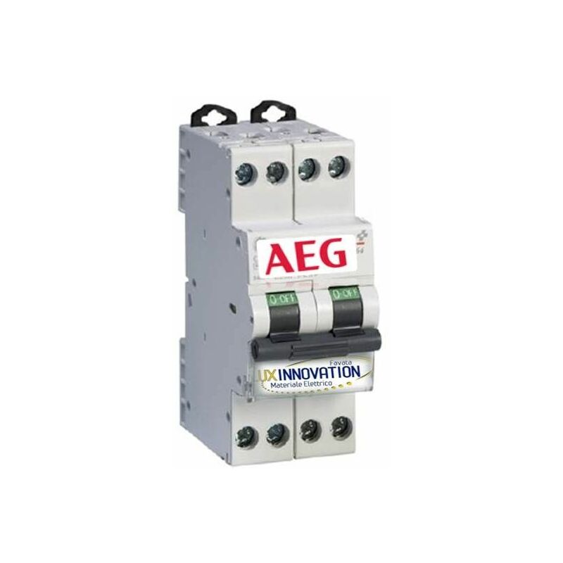 Interruttore magnetotermico 20A 1 polo + N 2 moduli AEG