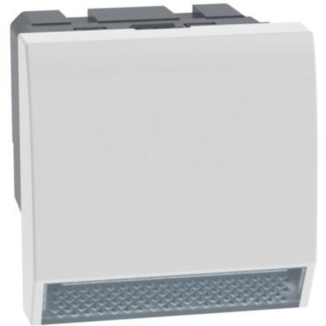 Lampada segnapasso con LED a luce bianca Bticino MatixGo JW4382 BIANCO
