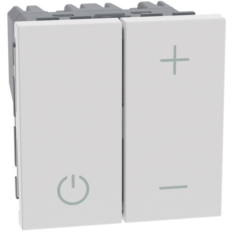 Dimmer a pulsante per lampade con ballast uscita Bticino MatixGo JW4410 BIANCO