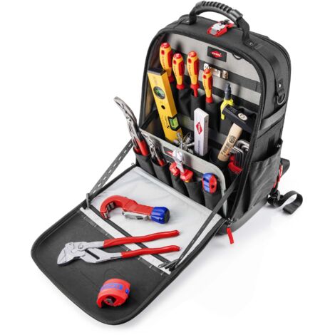 KNIPEX 00 21 50 S Zaino porta attrezzi Modular X18 per idraulici 17 pezzi 530 mm