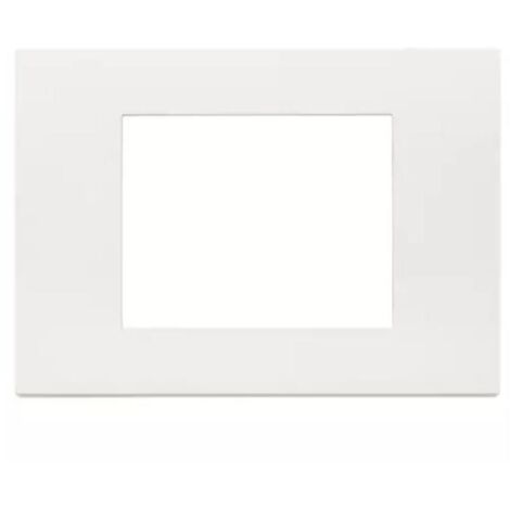Placca in tecnopolimero 3 moduli Bianco Vimar Linea Bianca 30653.00