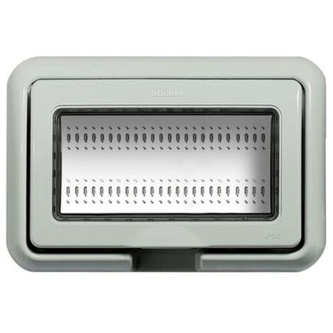Supporto stagno 4P Idrobox per Living Bticino 24604 chiaro (1/2)