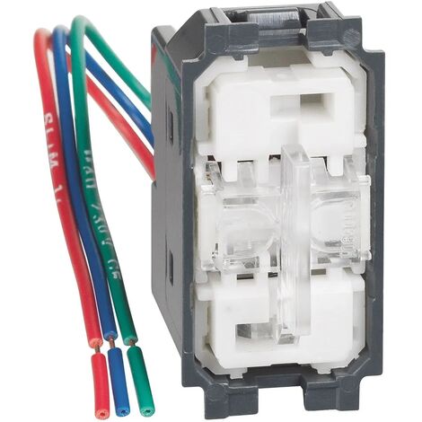 BTICINO K4027H Commutatore illuminato 1P a pulsante con posizione 1-0-2 LIVING NOW