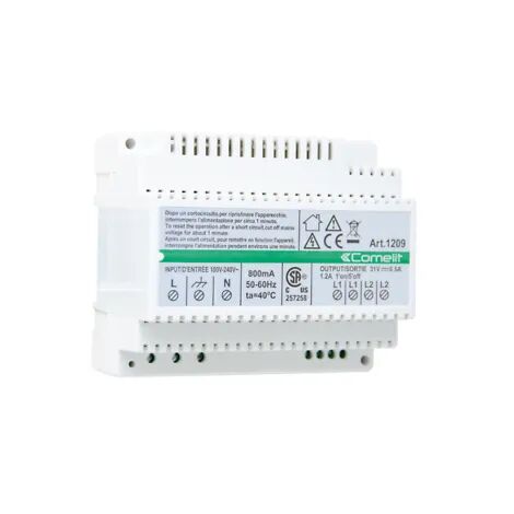 Kit videocitofono ULTRA SIMPLEBUS2 Comelit 8 famiglie da incasso