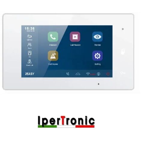 Monitor videocitofono per serie TDH ipertronic wifi registrazione