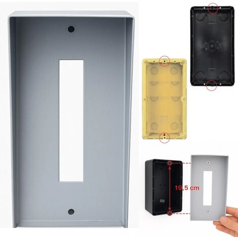 Piastra di Conversione da Incasso a Parete per Pulsantiera Citofonica e Videocitofonica – Universale 21x13 cm