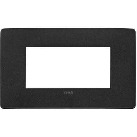 Placca Vimar Plana Up 4M nero matt 14654U.19
