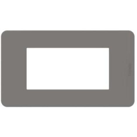 Placca Bticino MatixGO Tortora 4M JW4804TD
