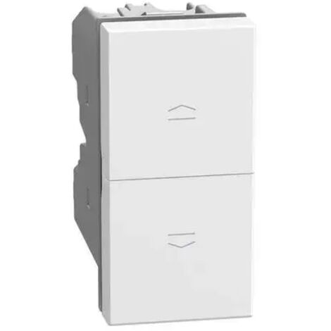 BTICINO JW4036 - Pulsante doppio 10 A 250 Va.c. 1 P (NO) + 1 P (NO) non interbloccato Bianco - MatixGo