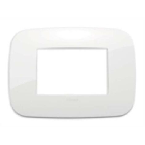 Placca Vimar Arkè Round 3 moduli bianco tecnopolimero 19683.84