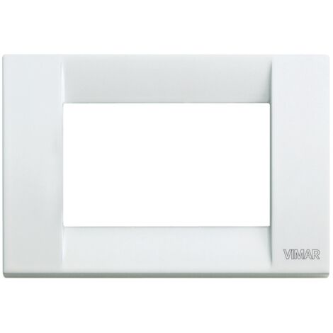 Placca Vimar Idea Classica 3 Moduli bianco in metallo 16733.01