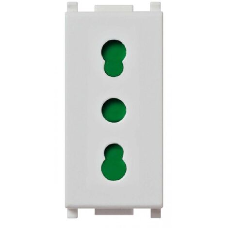 VIMAR 14203.SL - Presa bipasso 2P+T 16A P17/11 Silver (Plana)