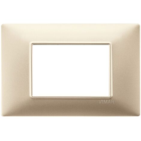 Placca 3M champagne opaco Vimar Plana 14653.22
