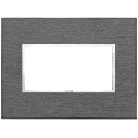 Placca 4M ardesia a spacco Vimar Eikon Evo 21654.52