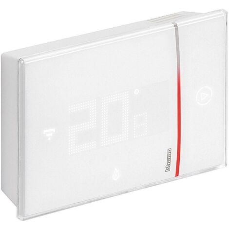 BTICINO X8000 - Smarther - Termostato Connesso Wi-Fi, Bianco, Google Assistant E Alexa - LivingLight