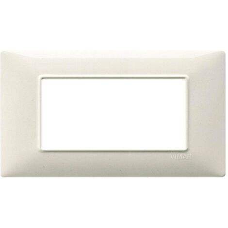 Placca 4M bianco granito Vimar Plana 14654.06