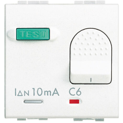 Interruttore Automatico Magnetotermico Differenziale 1O+N 10A 10mA Bticino Living Light N4305/10 (1/3)