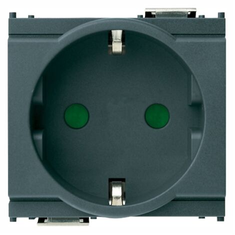 Presa SICURY 2P+T 16A tedesco grigio VIMAR IDEA 16208
