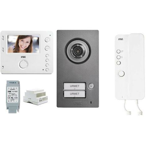 Nuovo Kit Videocitofono con Monitor vivavoce + cornetta urmet