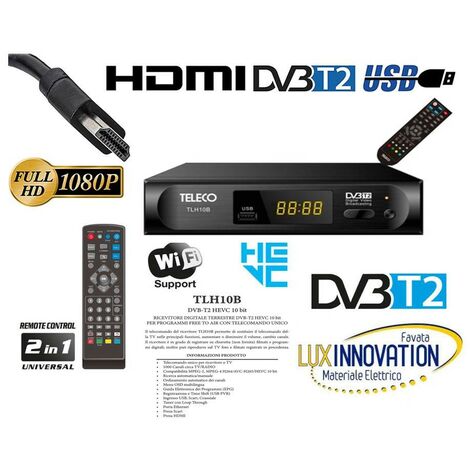 Decoder T2 Digitale Full Hd Terrestre DVB T2 HDMI Digiquest