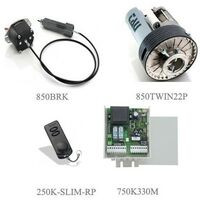 Kit motore serrande garage Tau 180 kg completo di motore centralina e telecomando