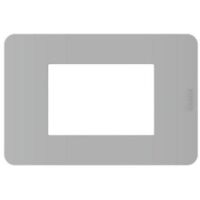 Placca bticino matixgo 3 moduli grigio - ja4803jg