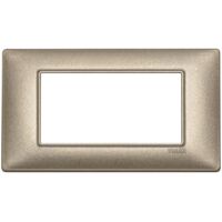 Placca 4M bronzo metallizzato Vimar Plana 14654.70