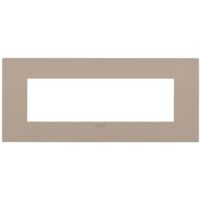 Placca fit 7 moduli metallo tortora Vimar 19957.32