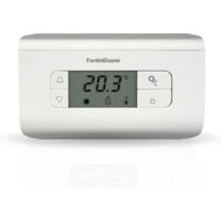 Termostato Ambiente Fantini Cosmi CH115 a Batterie Bianco Bianco