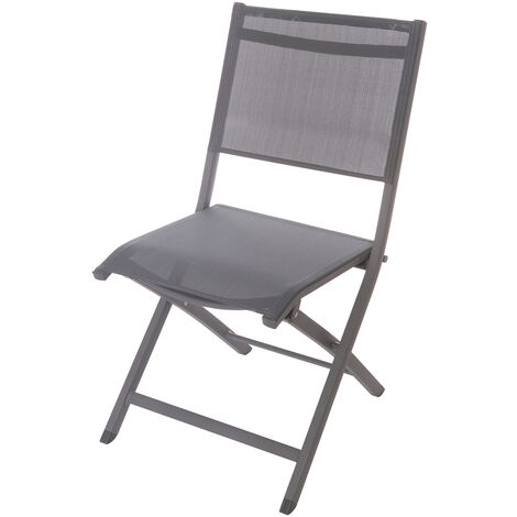 Plastica sedia da giardino-grigio-Bistrot sedia pieghevole sedia sedia da campeggio pieghevole 