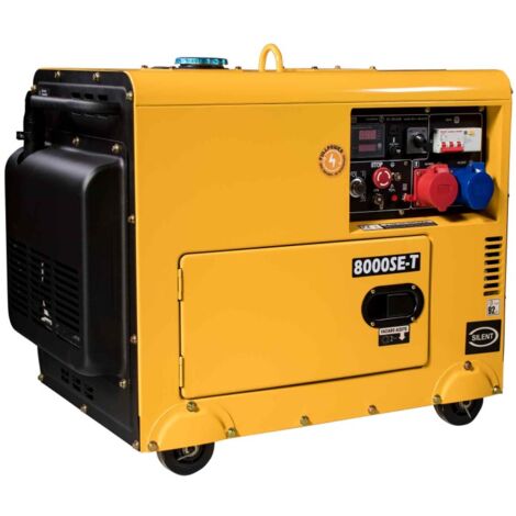 8000SE-T Generador Diésel Insonorizado FULL POWER 7,9 kvas (400V) / 6,0 KW (230V)