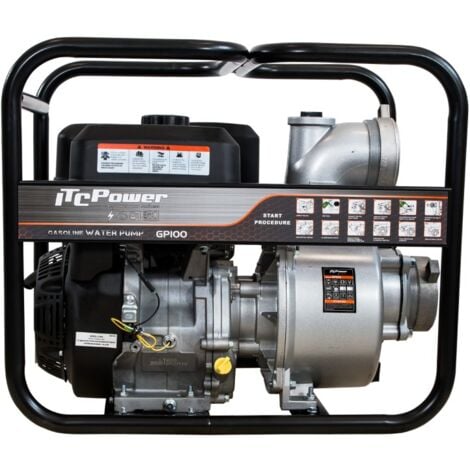 GP100 Motobomba Gasolina ITCPower Agua Limpias de Caudal