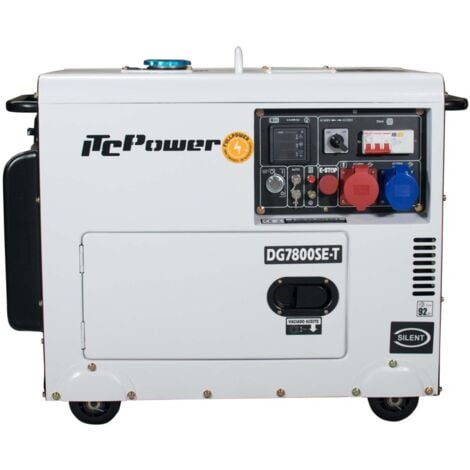 Generador diesel FullPower IT-DG7800SET insonorizado con arranque electrico con ATS 6,3kw/8,1kva