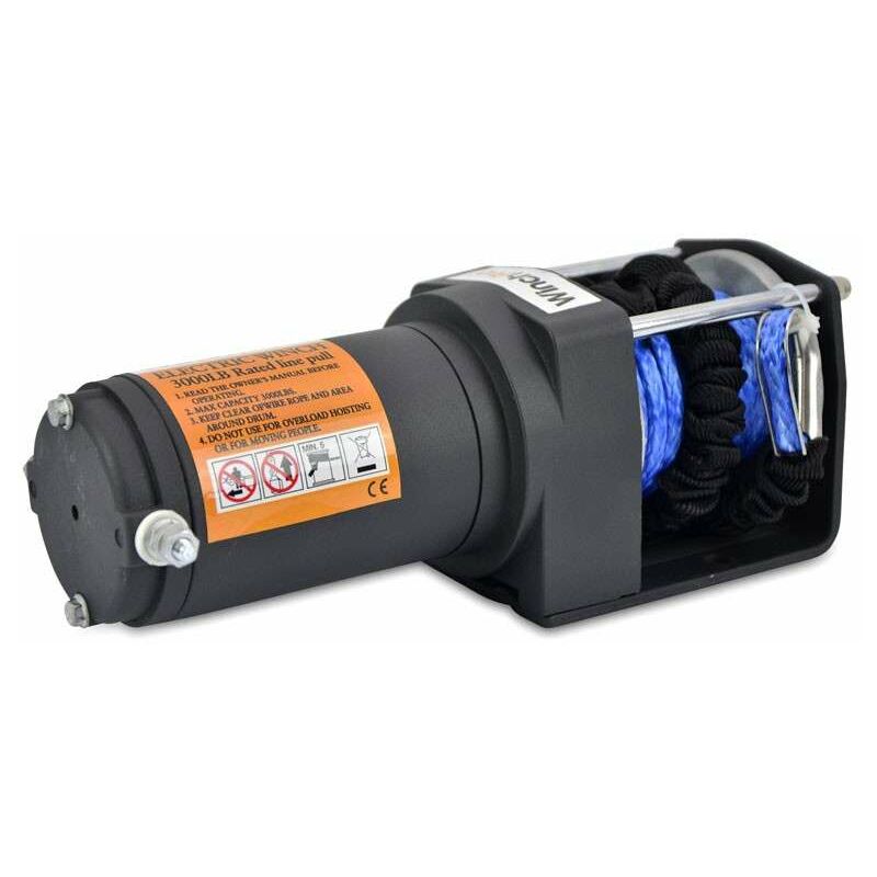 WinchPro - Cabrestante Eléctrico 12V 1360kg/3000lbs, 12m De Cuerda