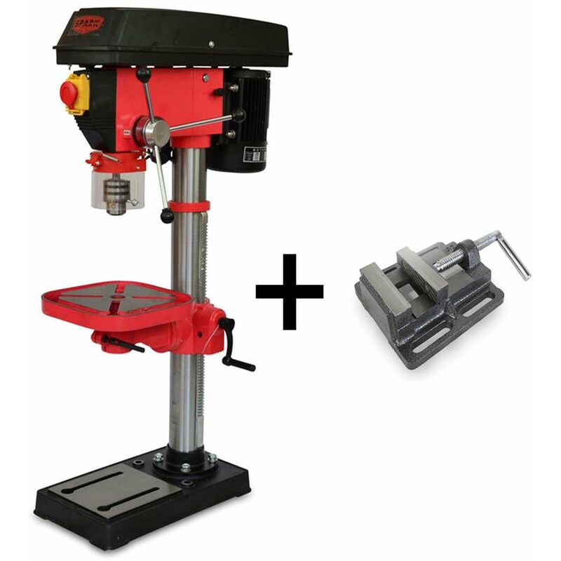 Spark - Taladro De Columna 550W, Taladro Vertical 220V, 12 Niveles De Velocidad, Altura 8980mm, 210-2220 Rpm, Diámetro Máximo De Perforación 16mm, Taladro De Banco, Taladro De Mesa