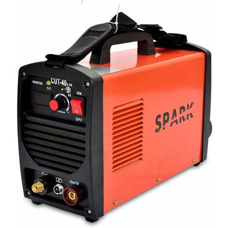 Spark - Cortadora De Plasma 40A, 10mm, 220V, Para Cortar Aluminio, Acero, Hierro, Cable De Antorcha De 1,5m De Longitud