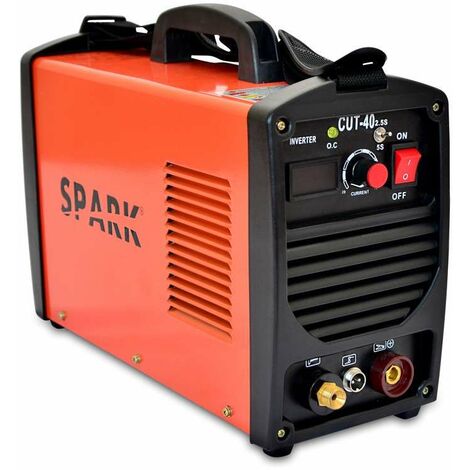 Spark - Cortadora De Plasma 40A, 10mm, 220V, Para Cortar Aluminio, Acero, Hierro, Cable De Antorcha De 1,5m De Longitud