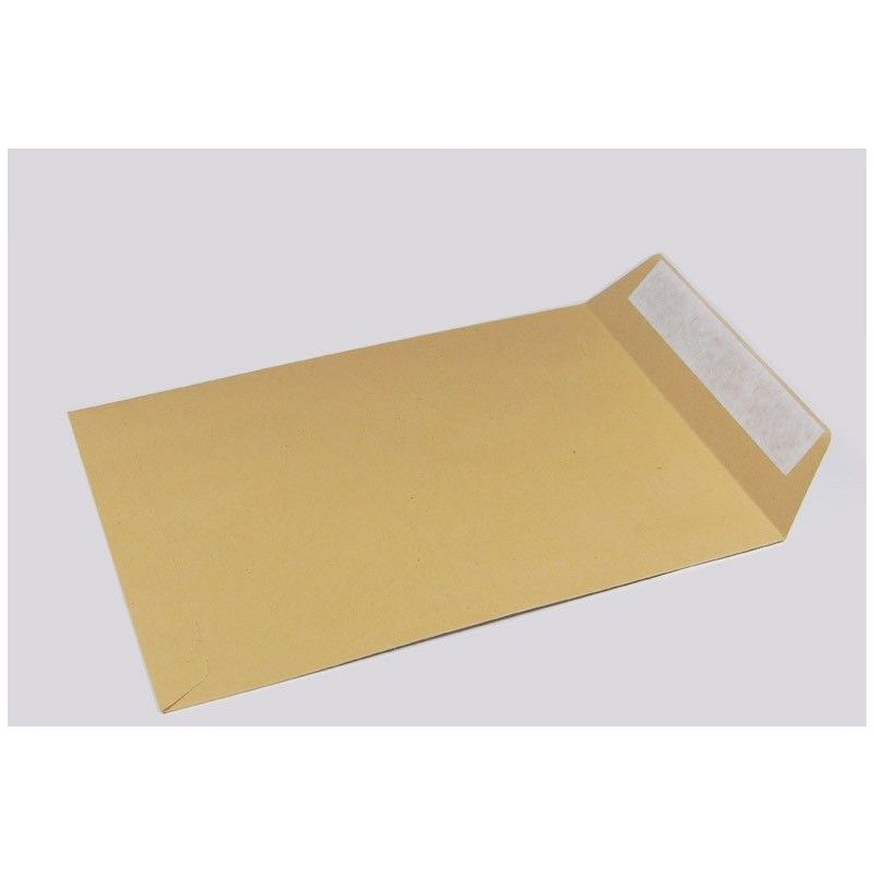 Enveloppe papier kraft brun auto-adhésive - 162x229 mm - 90g/m²