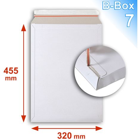 Lot de 500 Enveloppes plastiques blanches opaques FB05 - 350x450