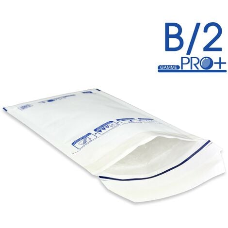 Lot de 10 enveloppes à bulles pro+ blanches g/7 format 230x335 mm