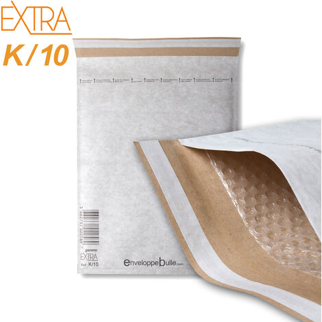 Lot de 50 Enveloppes à bulles EXTRA K/10 format 350x470 mm