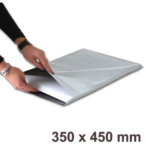 Lot de 100 Enveloppes plastiques blanches opaques FB05 - 350x450 mm