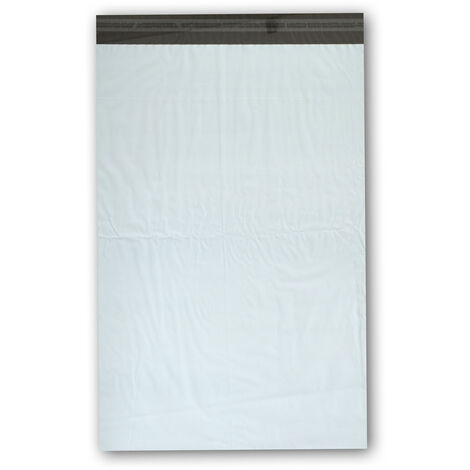 Lot de 100 Enveloppes Plastiques blanches opaques - pochette d