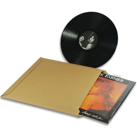Lot de 1000 enveloppes carton vinyle 33 tours format 350x350 mm