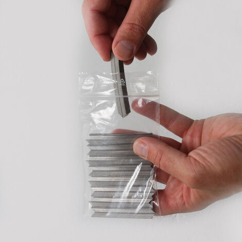 Lot de 1000 Sachets plastiques à fermeture ZIP 80x120mm standard 50µ