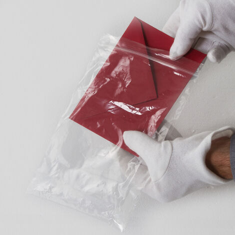 Lot de 100 Sachets plastiques à fermeture ZIP 150x220mm standard 50µ (1/4)