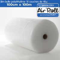 1 x rouleau de gros papier bulle 750 mm x 50 m Cush N Air UK Made 24hr Livraison