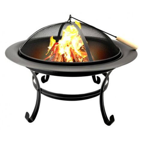 Brasero rond de jardin. Hauteur 59cm x Diamètre 75cm (1/5)