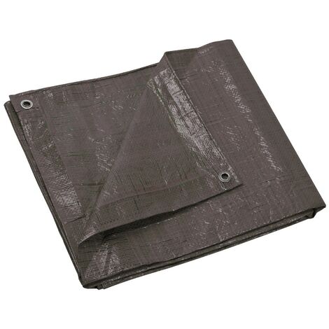 Bâche Ultra Robuste Xpose Safety - 30x30 Pieds - Marron/blanc - 20 Mil - NEUF